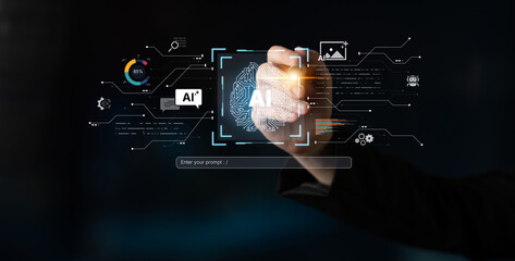 A creative platform powered by a generative AI brain. Users can enter prompts to generate content like images, interact with chatbots, and visualize data analytics. Fermion