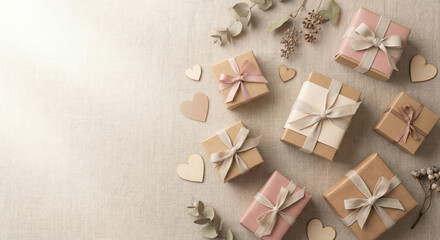 christmas decoration on wooden background