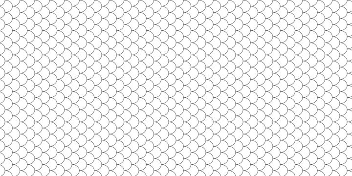 Black white Chinese seamless pattern. Fish scale seamless pattern. skin texture background