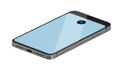 Modern smartphone with large screen