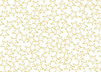 Golden stars background on white 
 Festive concept Christmas Birthday Anniversary
