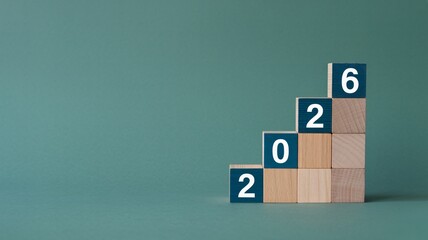 Wooden blocks with binary code in staircase formation in minimalist style with soft natural lighting for technology