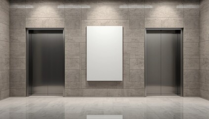 Indoor advertising mock-up