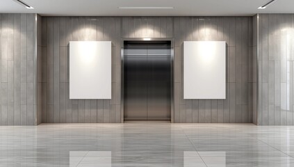 Indoor advertising mock-up