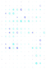 Colorful Geometric Digital Pattern with Abstract 'G' Shapes for Modern Art and Design Projects