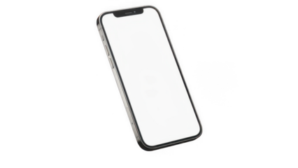 Modern smartphone with black frame