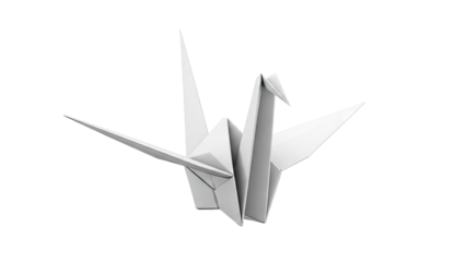 White Origami Crane