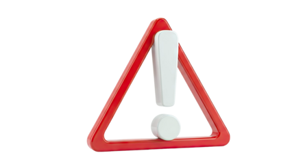 Red Warning Triangle with Exclamation Mark