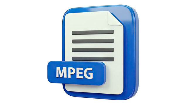 3D MPEG File Icon