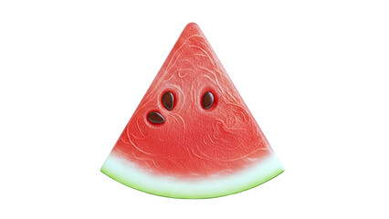 Slice of watermelon with seeds