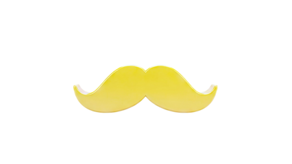 Yellow Mustache Icon