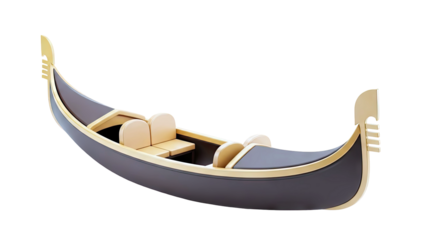 Traditional Venetian Gondola with Seating