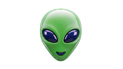 Green Alien Head