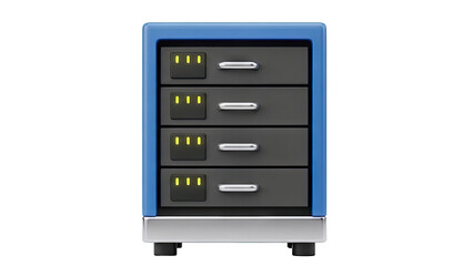 Server Rack with Four Drives