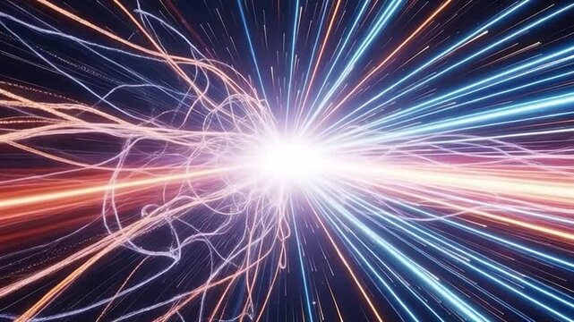 Energy burst Illustration: An illustration that captures the essence of raw, dynamic energy in a mesmerizing display of light and motion. 