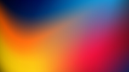 Obraz premium Vibrant abstract background featuring fluid, multicolored mesh gradients blending warm orange and cool blue tones.