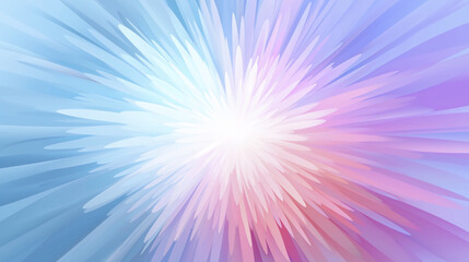 Vibrant Abstract Blast of Radiating Pastel Light and Artistic Strokes