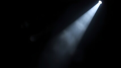 actor. A solitary spotlight piercing through darkness, creating a dramatic and minimalist theatrical atmosphere. wellbeing guides.