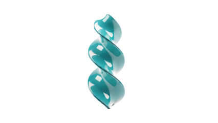 Turquoise Spiral Sculpture