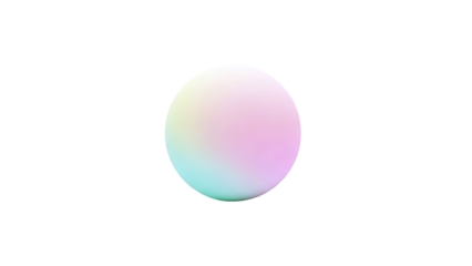 Gradient Sphere with Pastel Colors