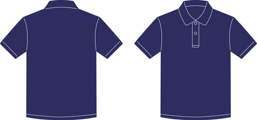 ポロシャツ　半袖　紺　ネイビー　青