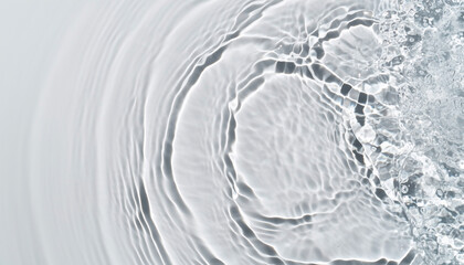 Top view of water surface texture with ripples and waves
