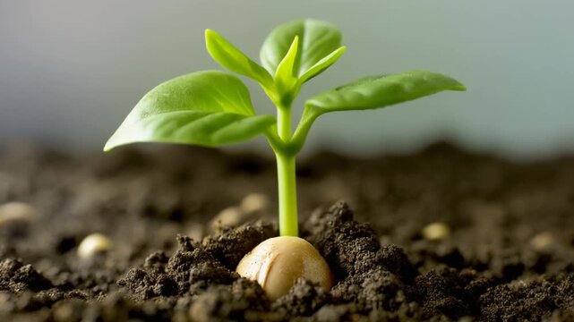 植物が成長する高画質タイムラプス動画