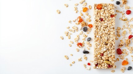 Healthy Granola Bar with Dried Fruits and Nuts - A Wholesome and Nutritious Snack Option