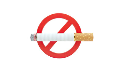 No Smoking Symbol with Cigarette