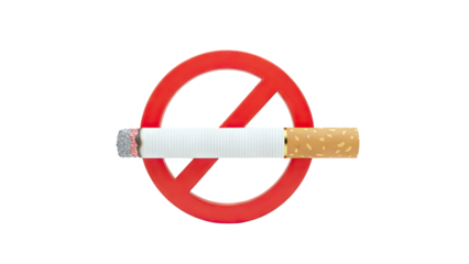 No Smoking Symbol with Cigarette