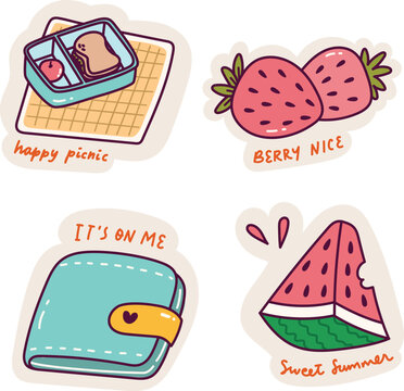 picnic stiker summer cute