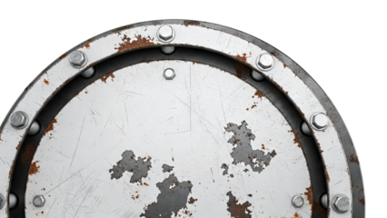 Rusty Metal Hatch with Bolts