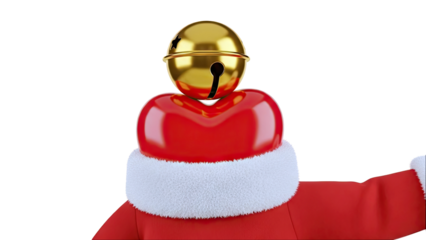 Christmas Character with Golden Bell