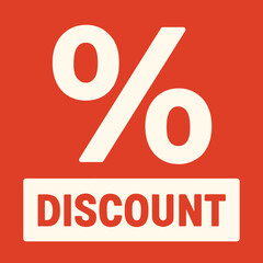 Percentage Discount Vector Flat Style