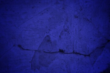 Blue Cracked Wall Texture Backdrop With Deep Cracks And Subtle Grunge Vibe