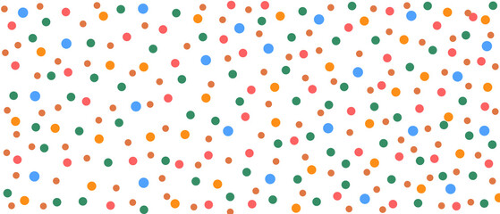 Abstract seamless polka dot texture. Abstract seamless polka dot texture featuring large and small colorful dots evenly scattered.