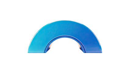 Blue Arch Shape