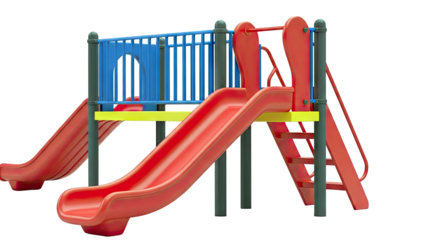 Colorful Children's Playground Slide Structure