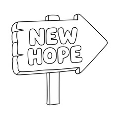 vector new hope icon
