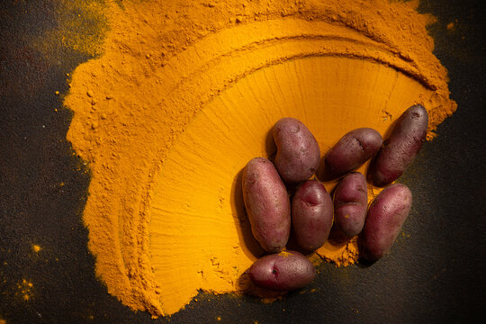turmeric and red potato 