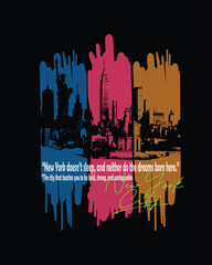 city skyline in the night