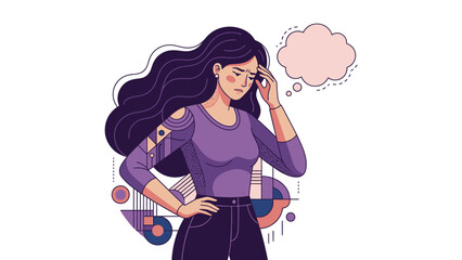 Young woman with long dark hair wearing glasses and a purple top.