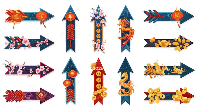 Collection of colorful decorative candles with festive patterns and numbers