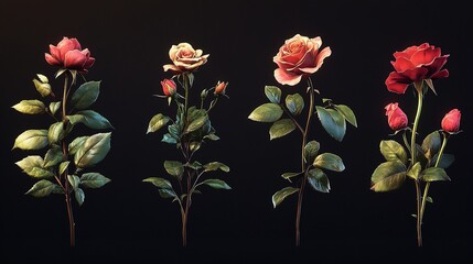 Delicate Pink Roses in a Sunlit Room