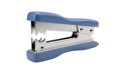 Blue and Silver Stapler