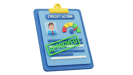 Credit Score Approved Clipboard