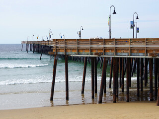 Pismo Beach pier on a winter day