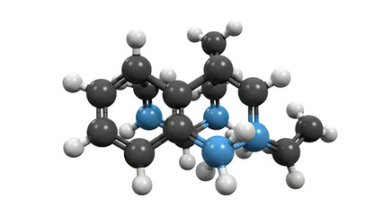Molecular model of N,N,N',N'-tetramethylguanidine