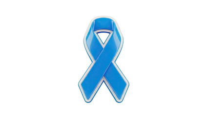 Blue Awareness Ribbon