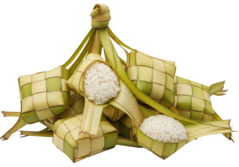 ketupat palm leaf rice dumplings traditional festive food